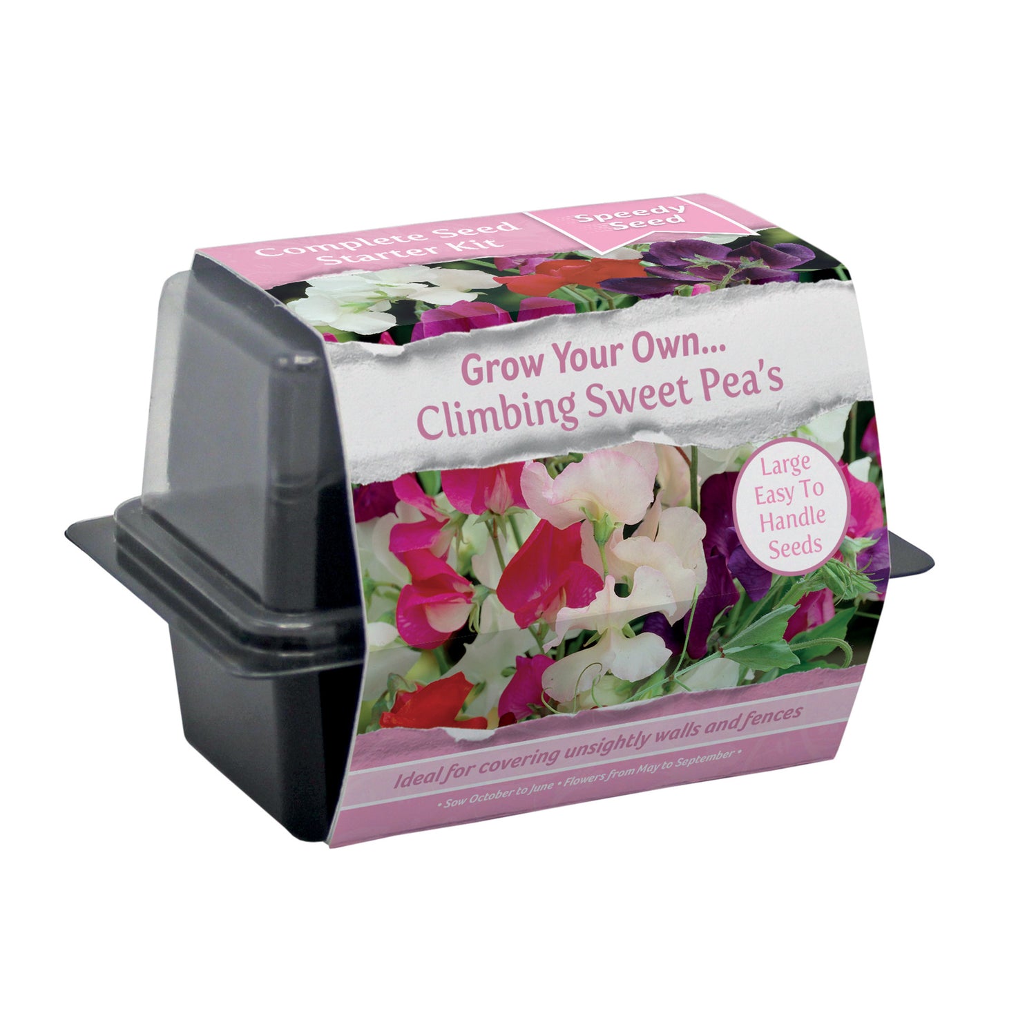 Speedy Seed® Sweet Pea Mini Propagator Grow Kit