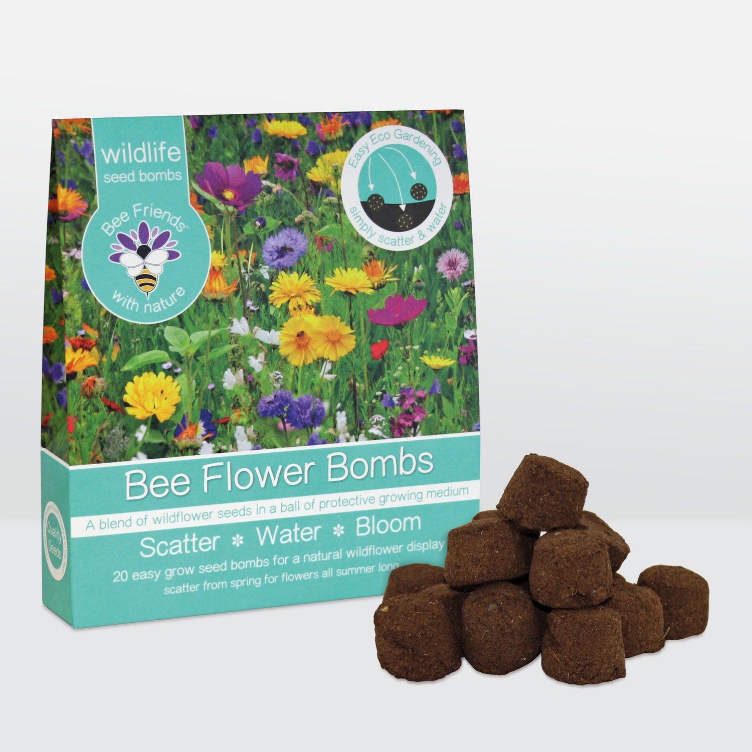 Bee Friends Seed Bombs – 20 Wildflower Seed Bombs – Butterfly Mix