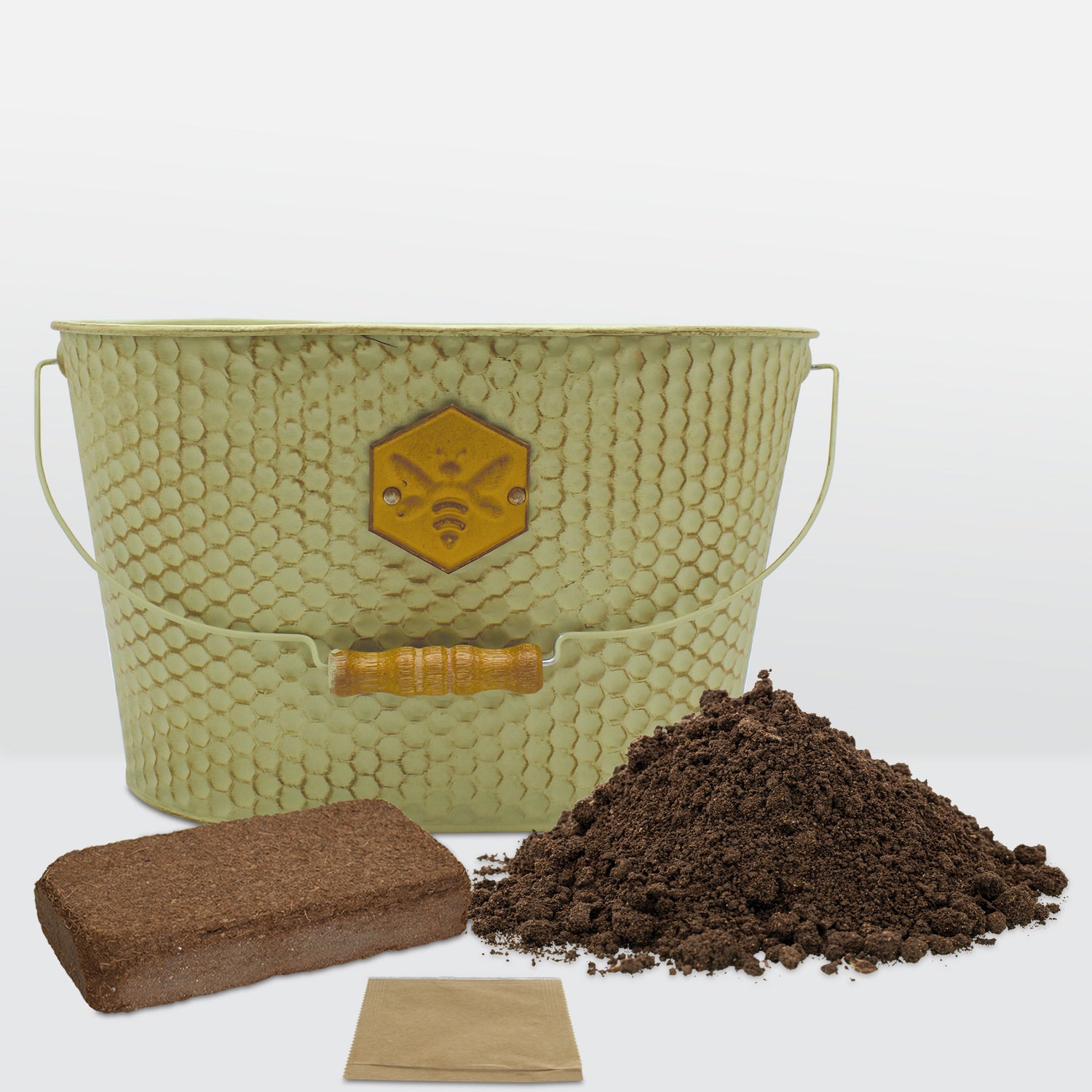 Bee Friends Wildflower Seeds Grow Kit in Honeycomb Trough Planter