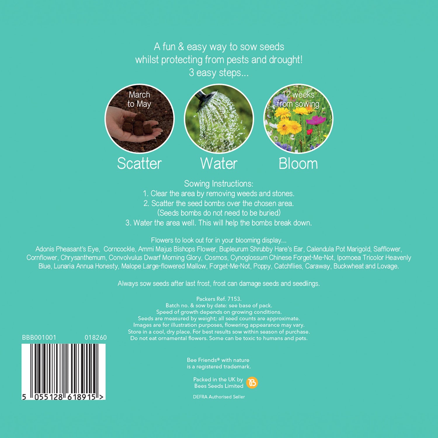 Bee Friends Seed Bombs – 20 Wildflower Seed Bombs – Butterfly Mix