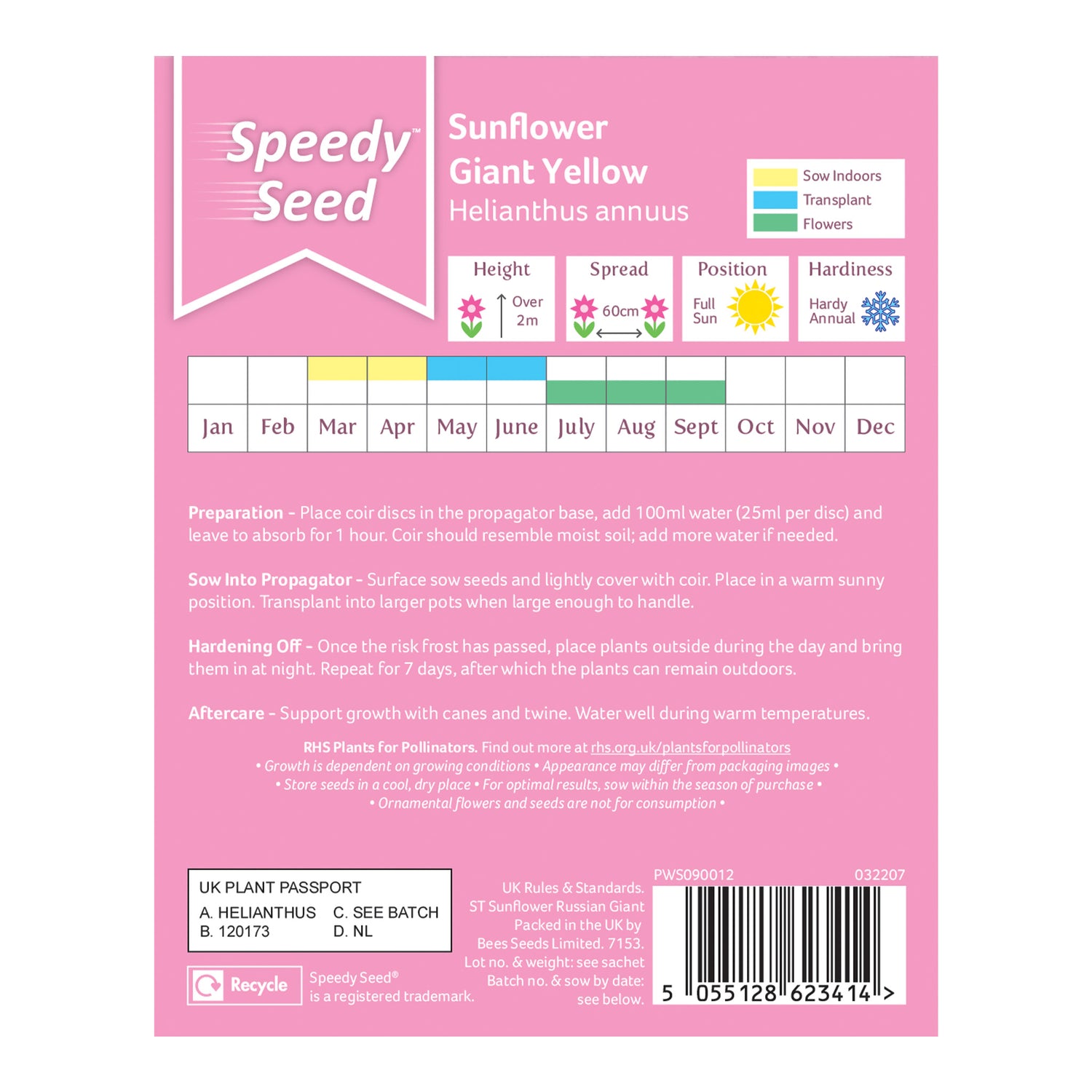 Speedy Seed® Sunflower Mini Propagator Grow Kit