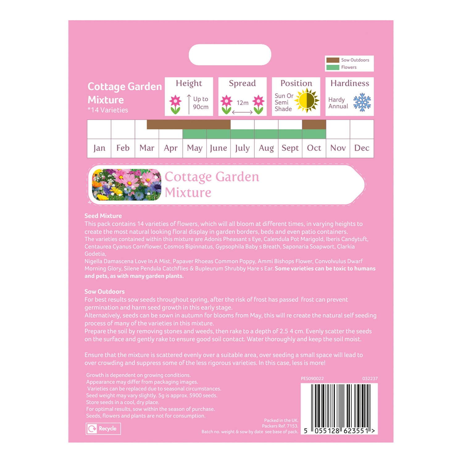 Speedy Seed® Max-Fill Cottage Garden Mix – Over 5,000 Seeds