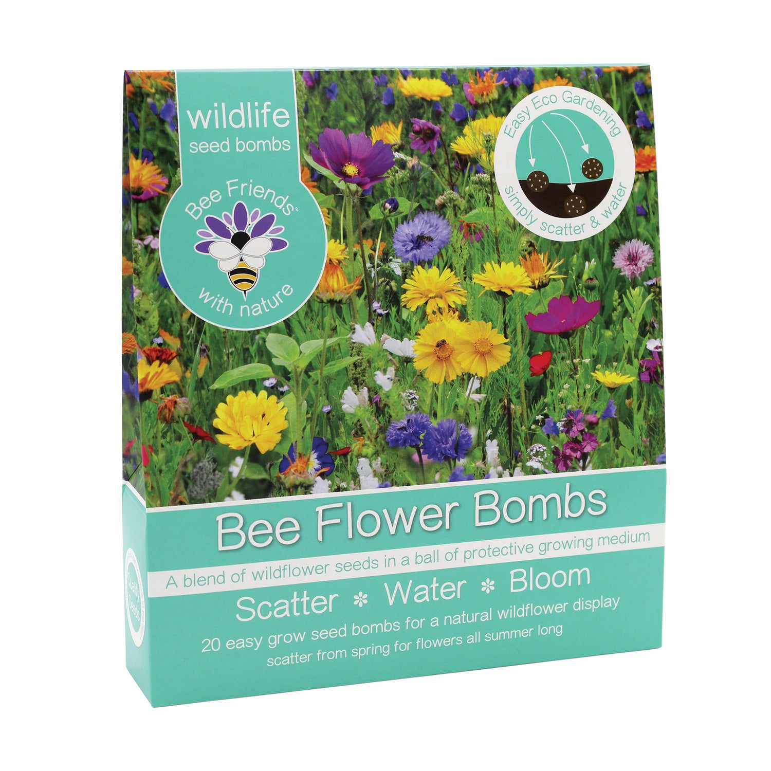 Bee Friends Seed Bombs – 20 Wildflower Seed Bombs – Butterfly Mix