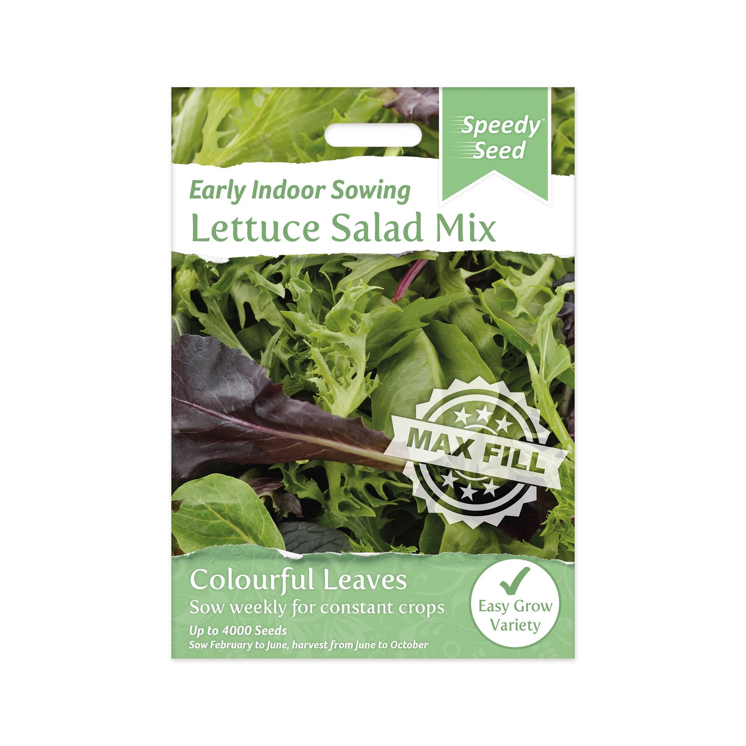 Speedy Seed® Max-Fill Lettuce Salad Mix - Up to 4,000 Seeds