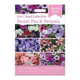 Speedy Seed® 6 in 1 Sweet Pea & Petunia Flower Seed Collection - Over 500 Seeds
