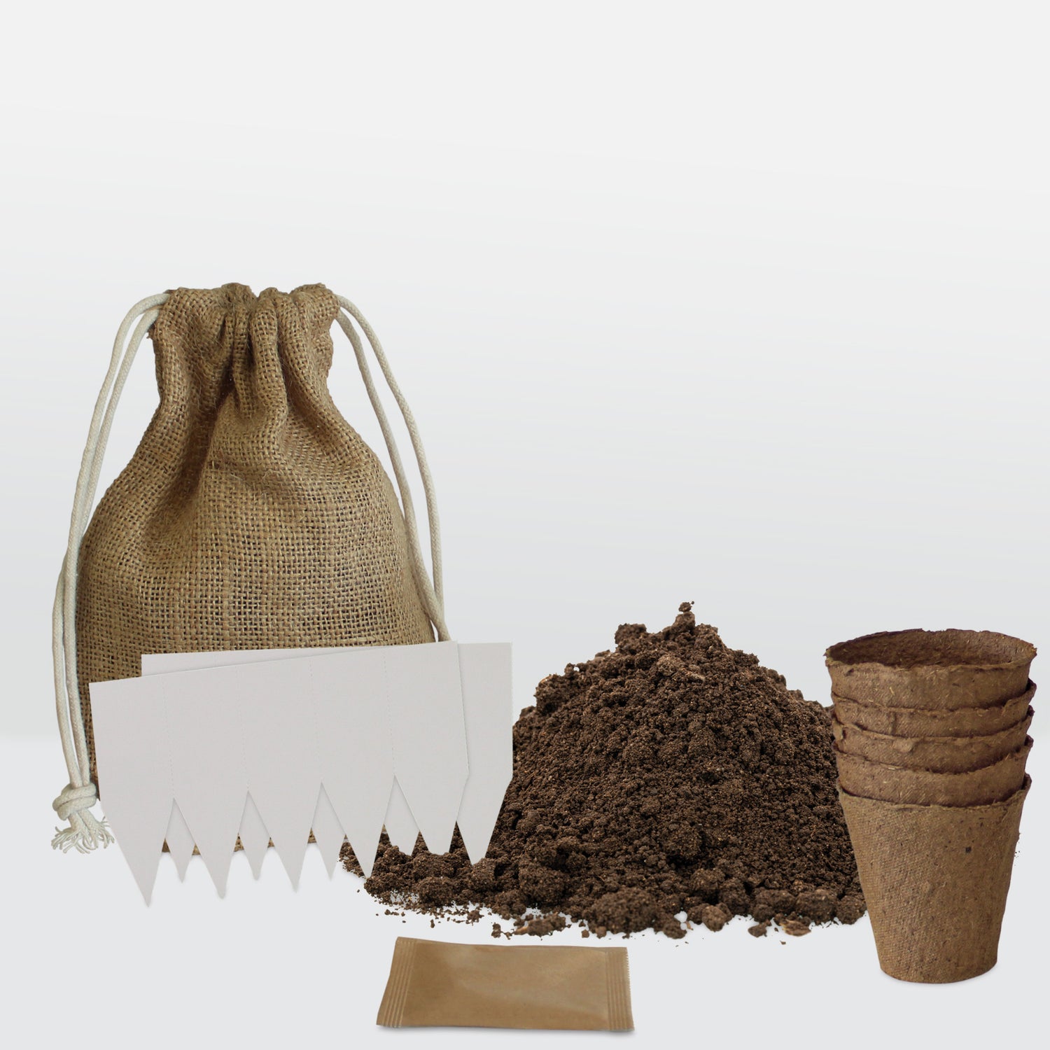 Bee Friends Sunflower Seeds Grow Kit in Jute Bag