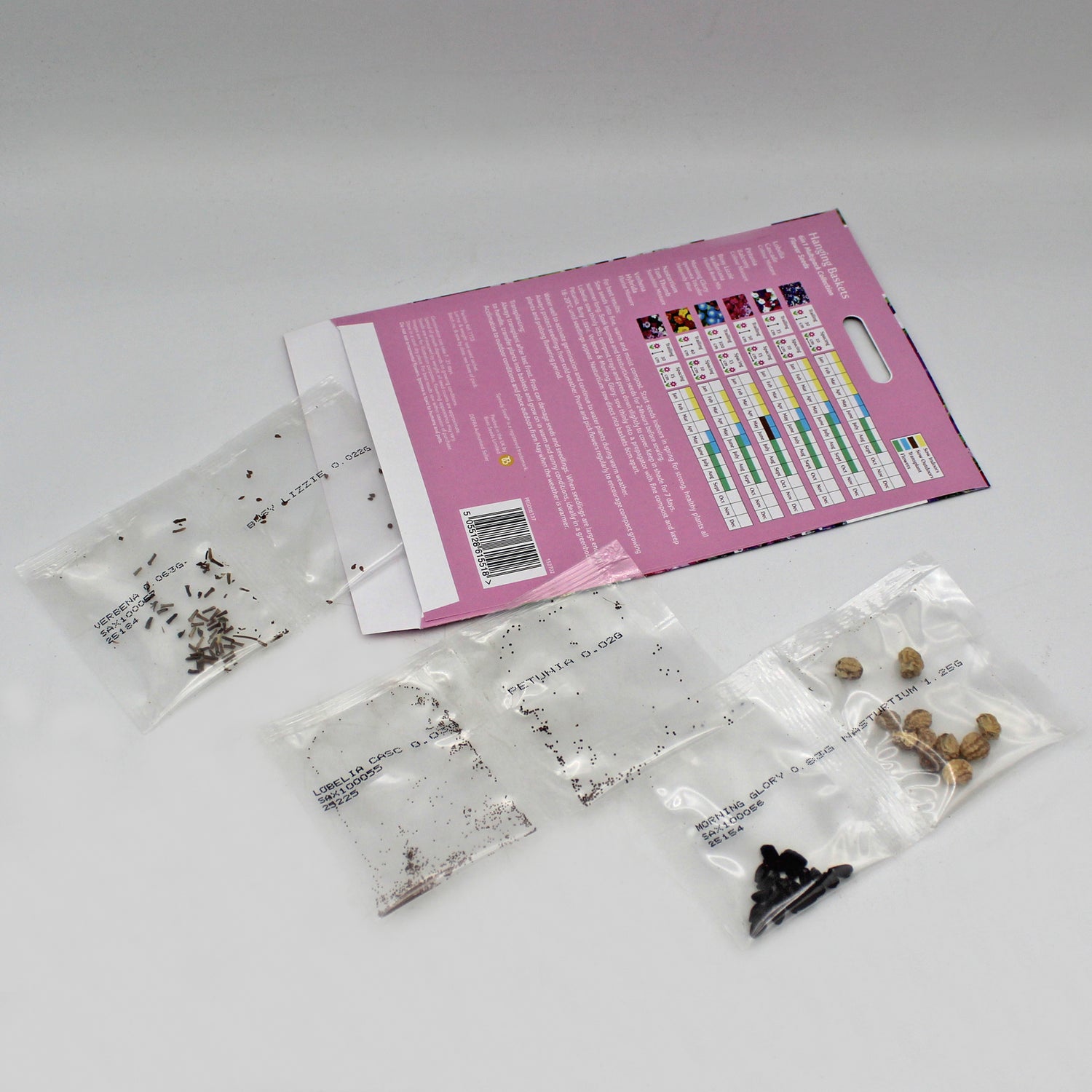 Speedy Seed® 6 in 1 Hanging Basket Flower Seed Collection - Over 1,500 Seeds