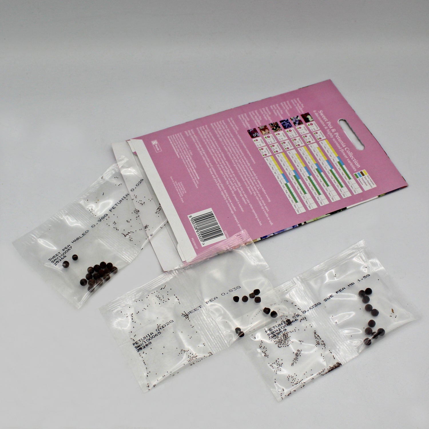 Speedy Seed® 6 in 1 Sweet Pea & Petunia Flower Seed Collection - Over 500 Seeds