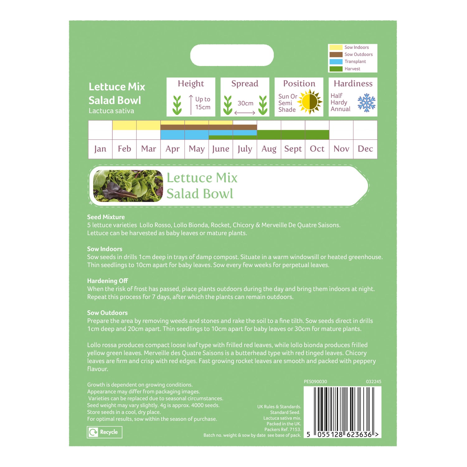 Speedy Seed® Max-Fill Lettuce Salad Mix - Up to 4,000 Seeds